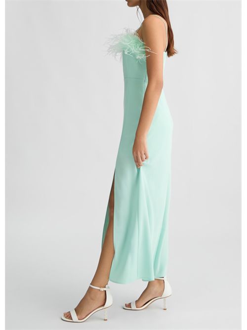 Vestito elegante con piume LIU JO | CA5317T3970/X0687